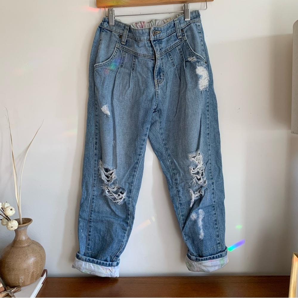 CARMAR jeans distressed cropped